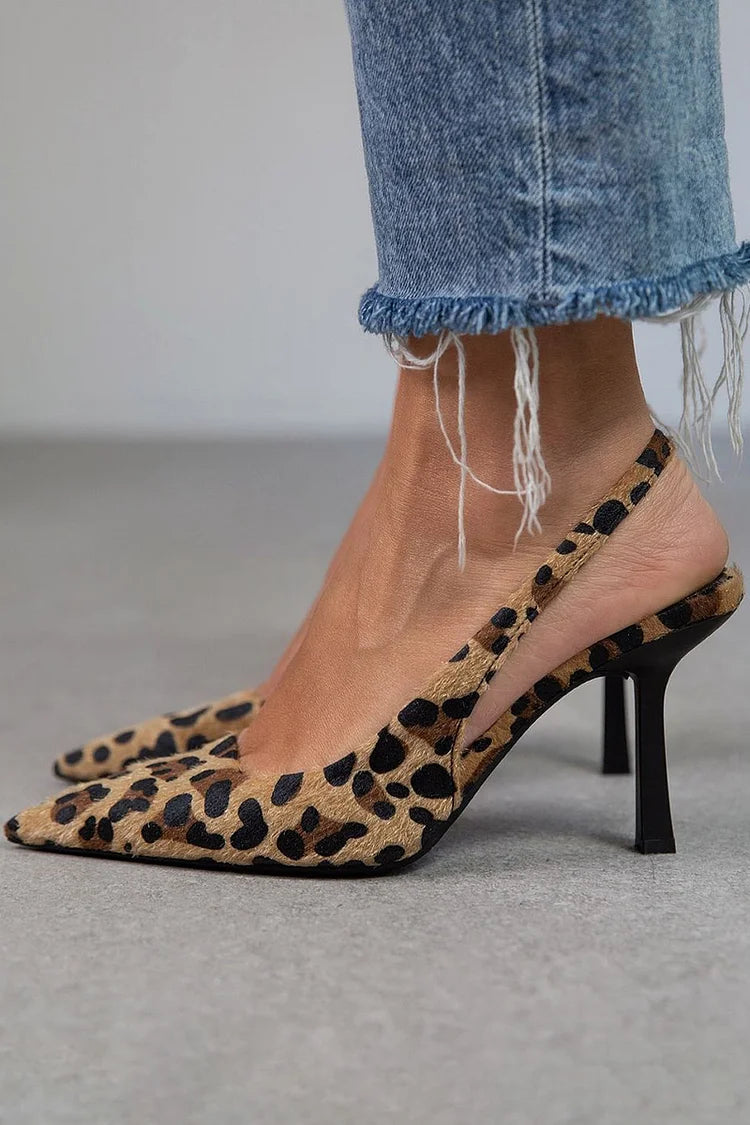 Dulce™ | D’Orsay Leopard Print Heels