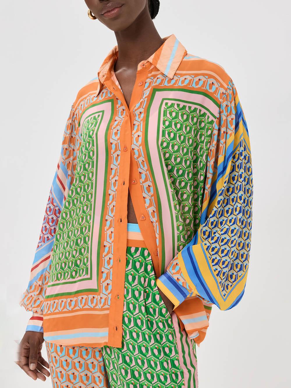 Colorful Print Bloomer set