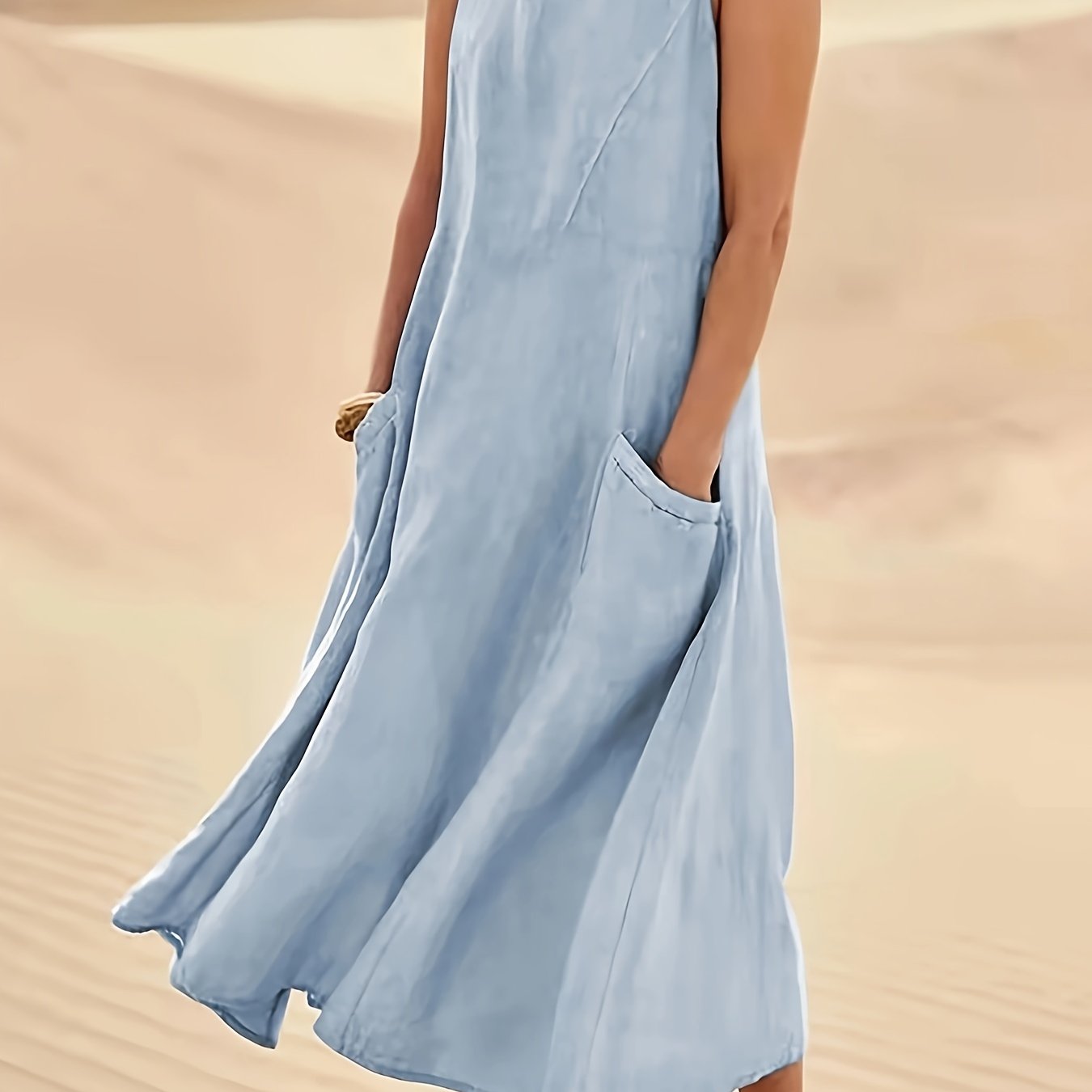 The Claire | Casual Sleeveless with Pockets