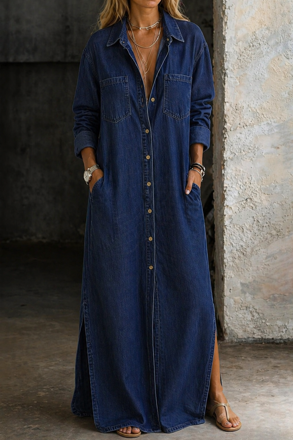 Delana | Buttoned dress