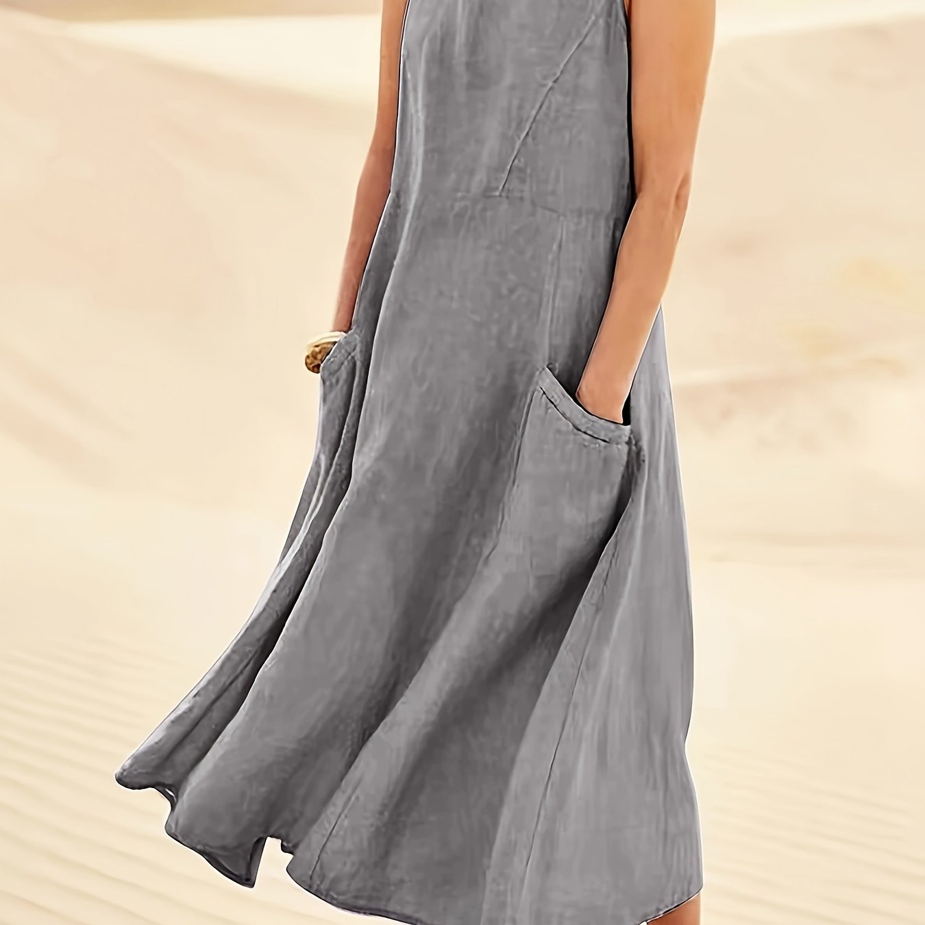 The Claire | Casual Sleeveless with Pockets