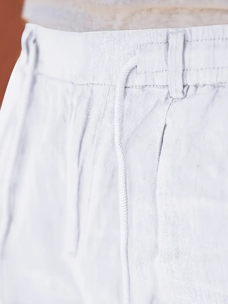 Andy | Relaxed Linen Drawstring Trousers