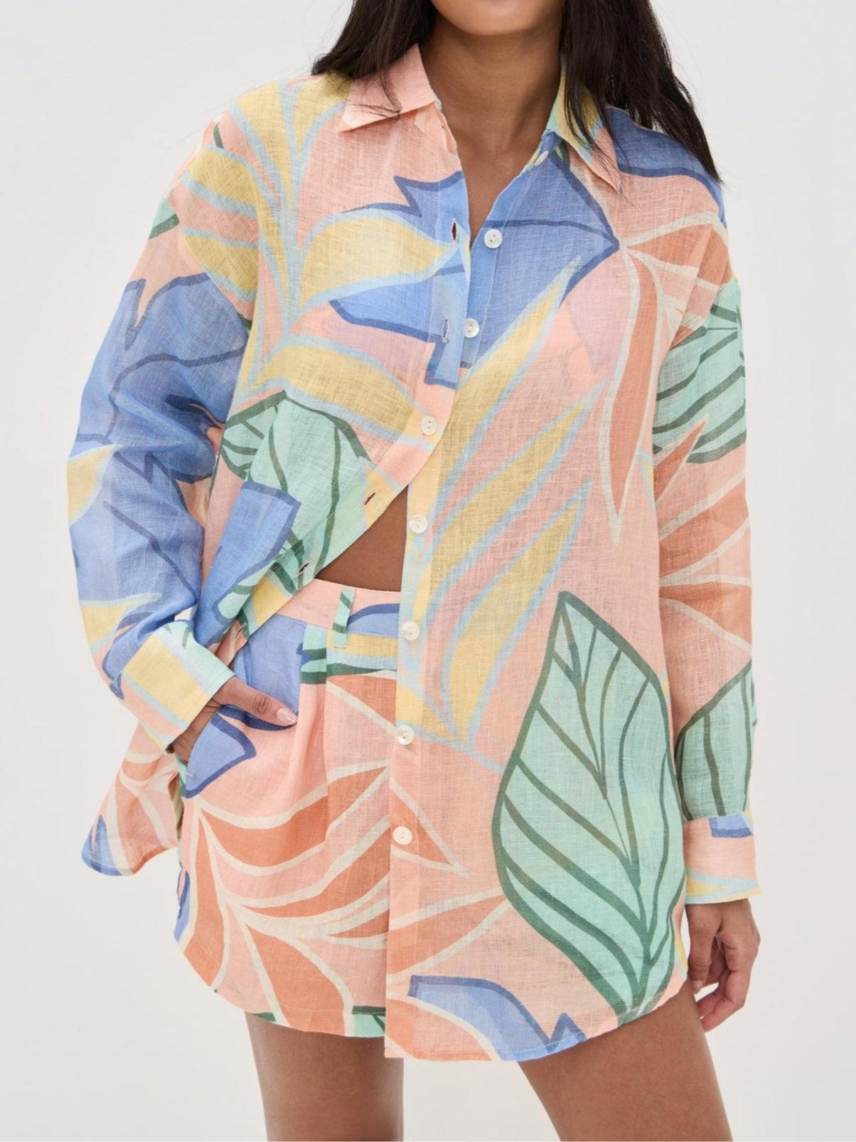 Hailey - Breezy Tropical Short Set