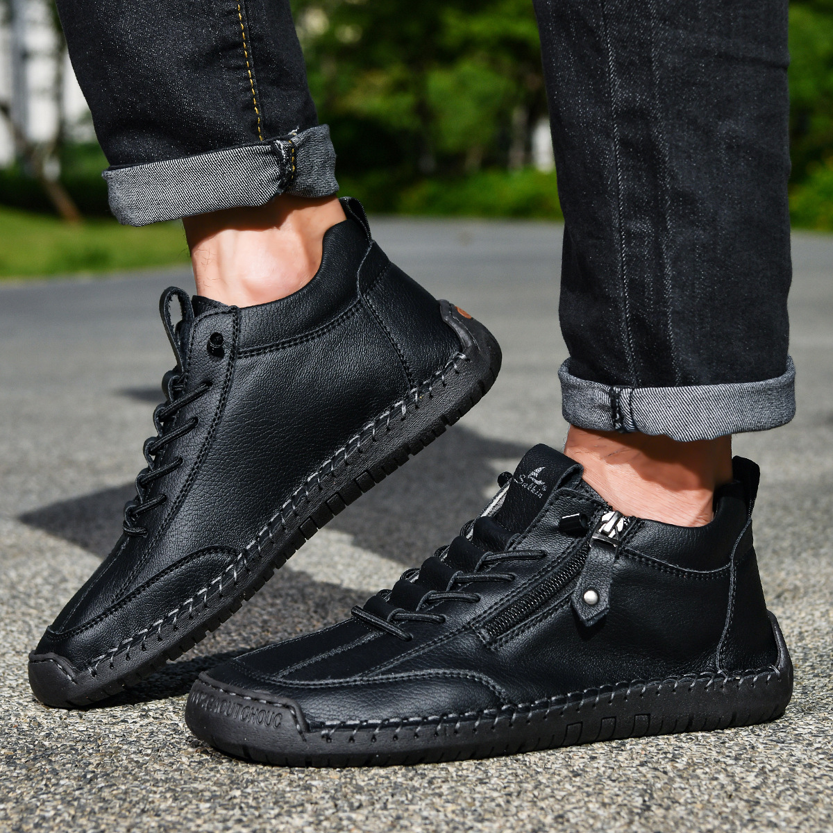Chris | Everyday Nubuck Zip Shoes