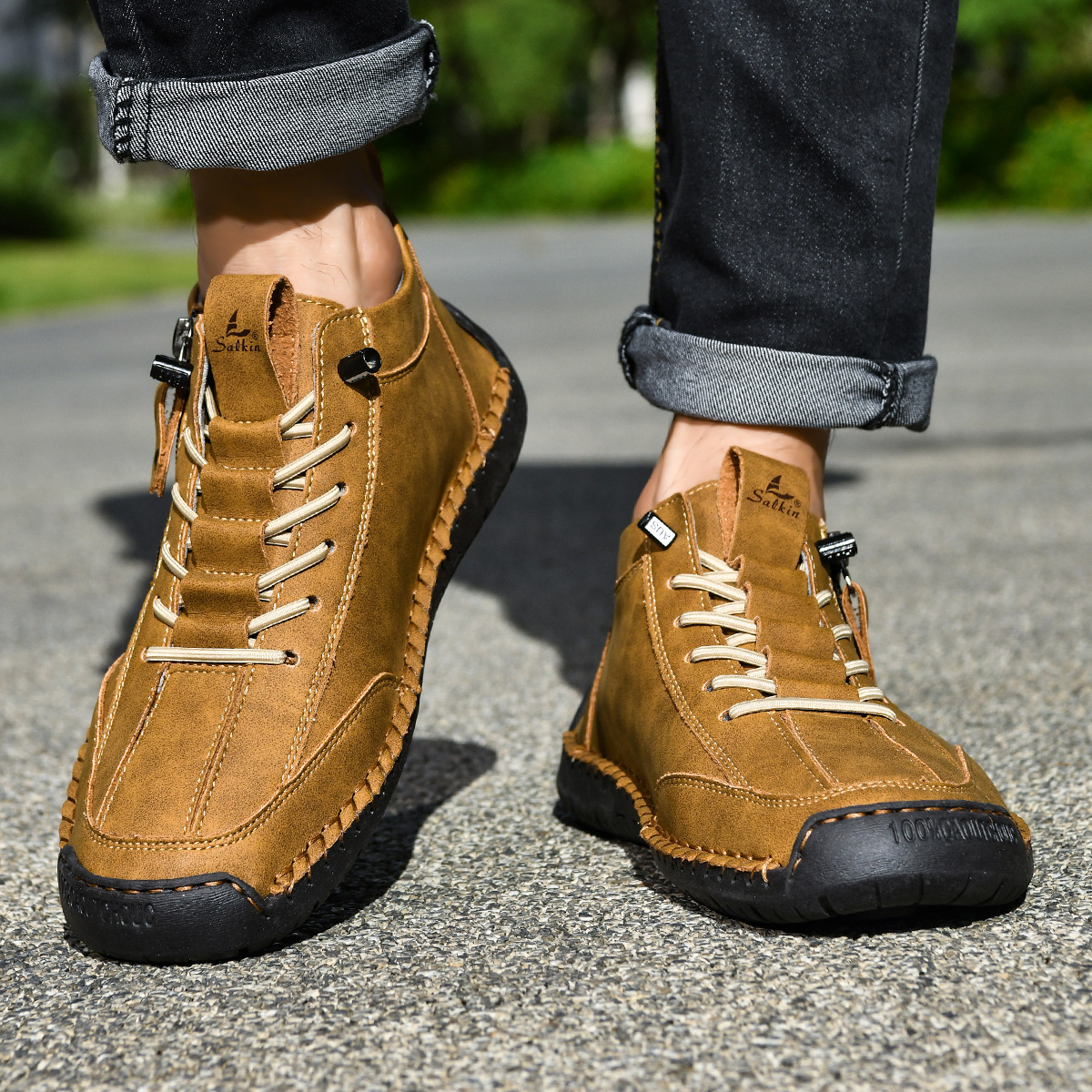 Chris | Everyday Nubuck Zip Shoes