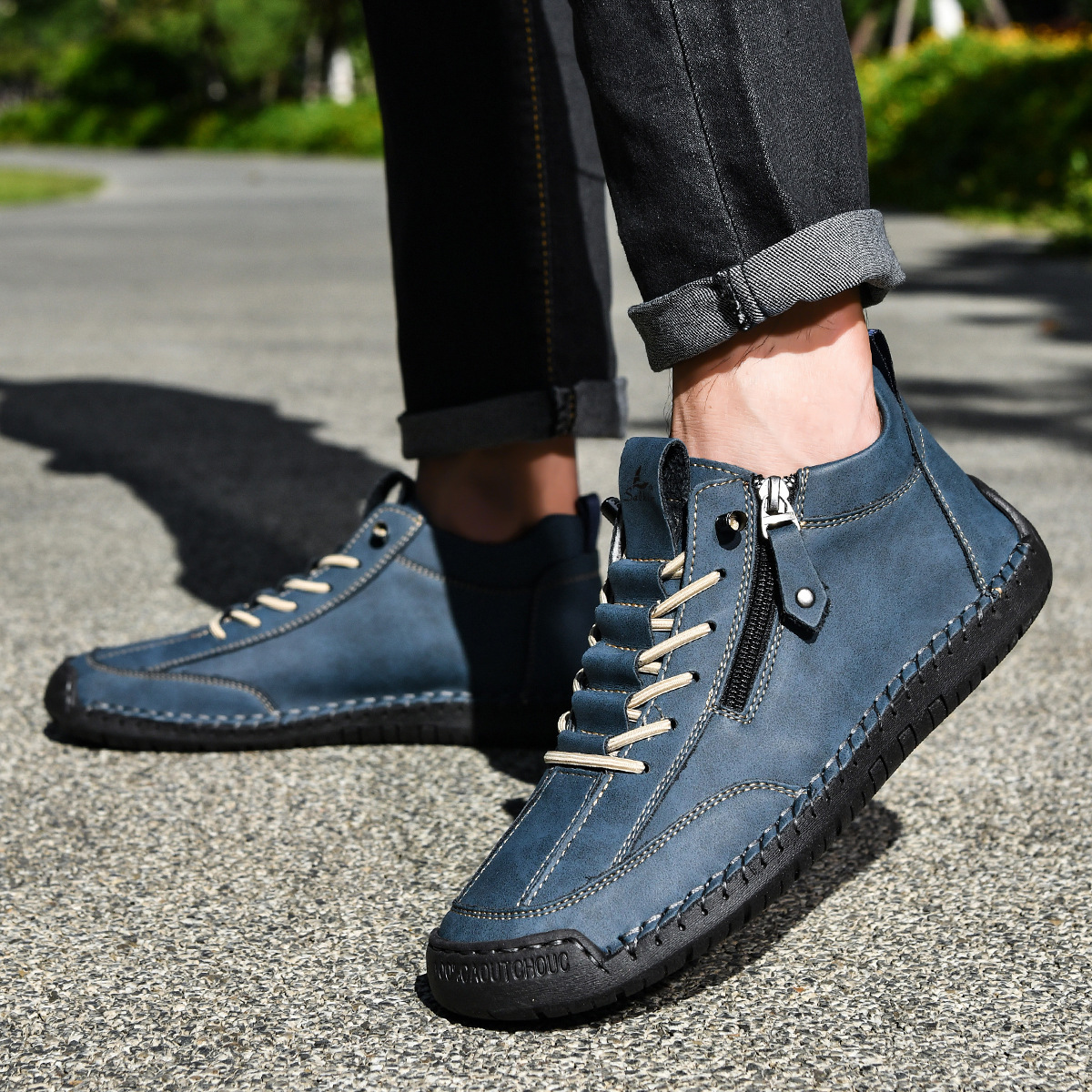 Chris | Everyday Nubuck Zip Shoes