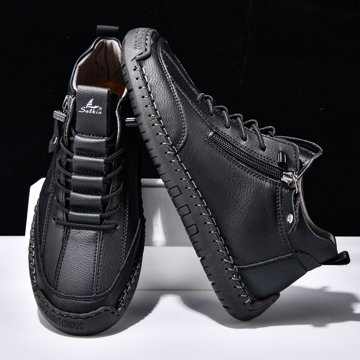 Chris | Everyday Nubuck Zip Shoes