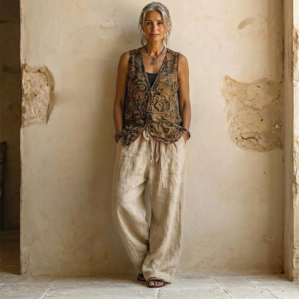 Ivy | Florence Linen-Blend Co-ord Set
