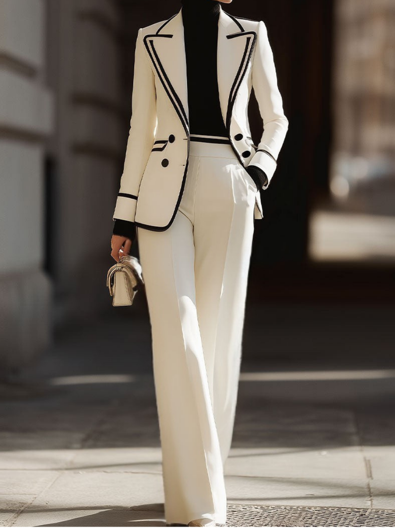 Kaushini - Wide Leg Two-Piece Suit