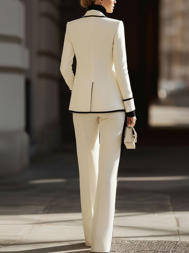 Kaushini - Wide Leg Two-Piece Suit