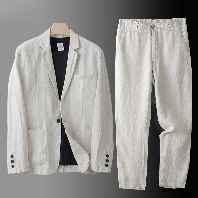 Theo | Classic Fit Linen Suit