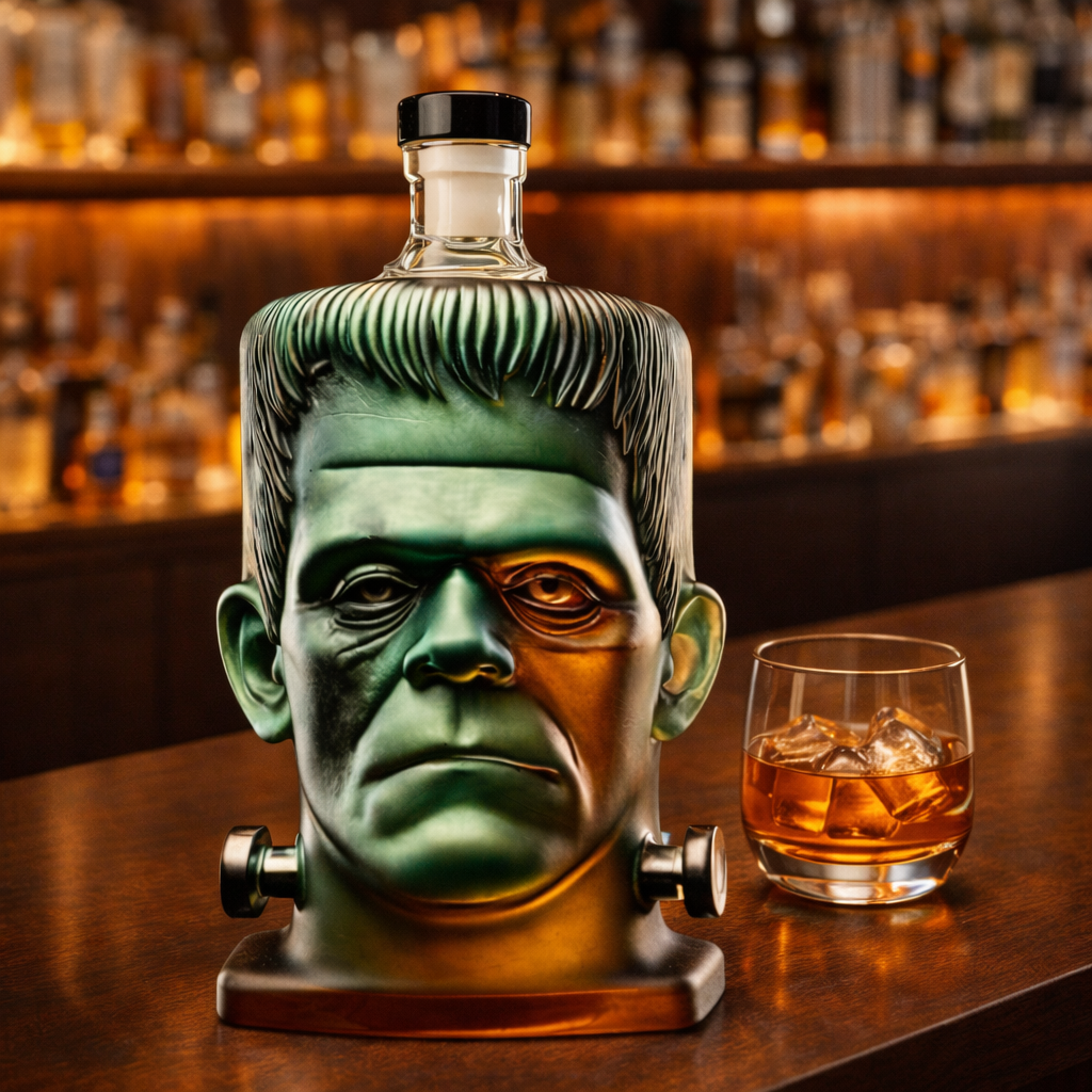 Whiskey Bottle - Frankenstein Edition.
