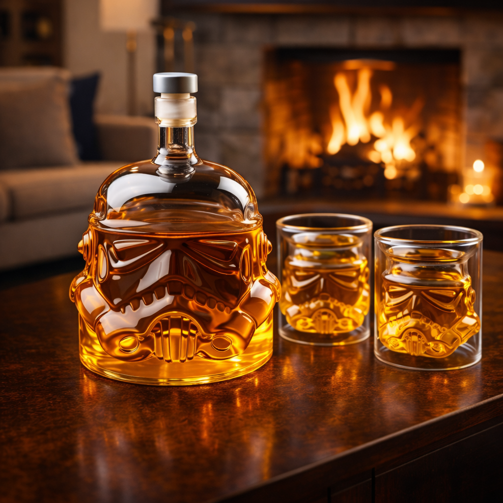 Whisky Bottle - Bottle and Glass Set Edition.