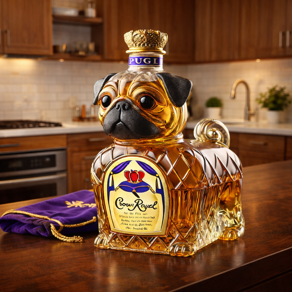 Whisky Bottle - French Bulldog Edition.