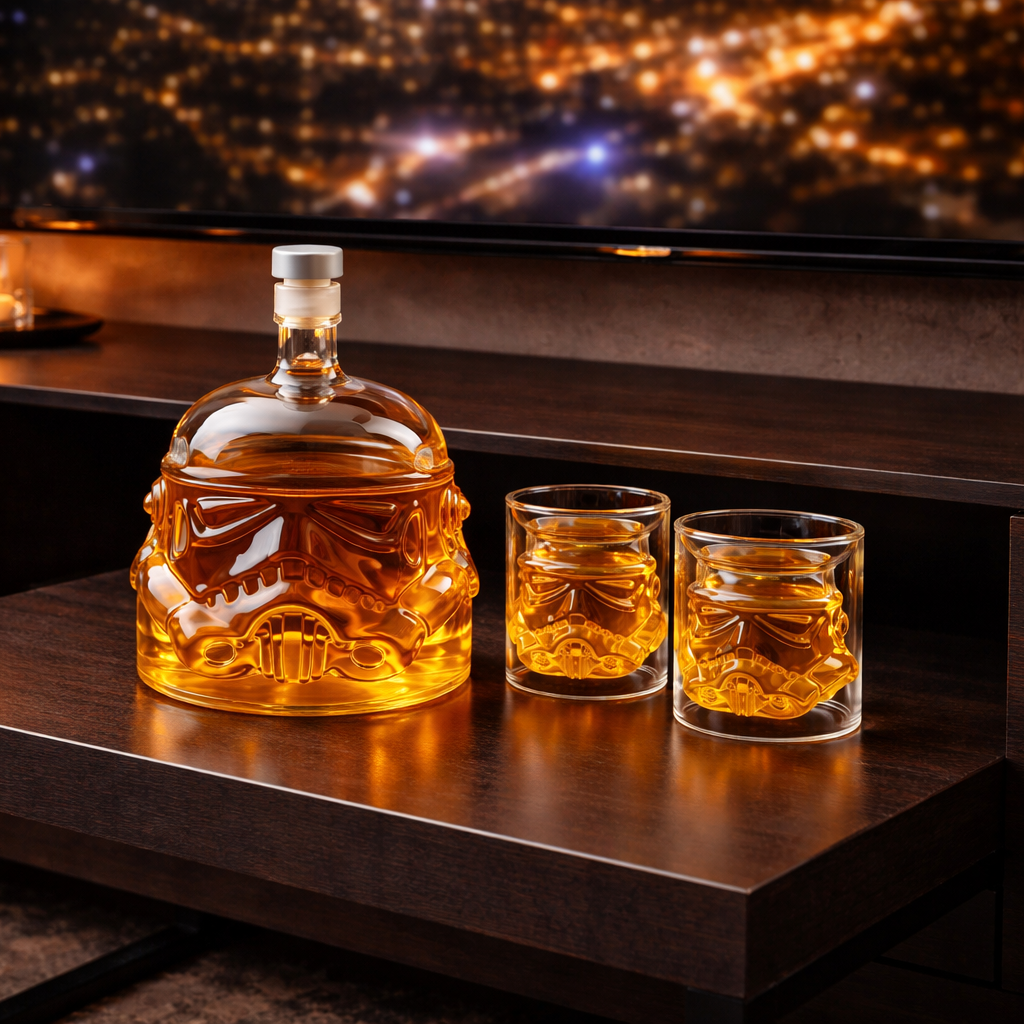 Whisky Bottle - Bottle and Glass Set Edition.