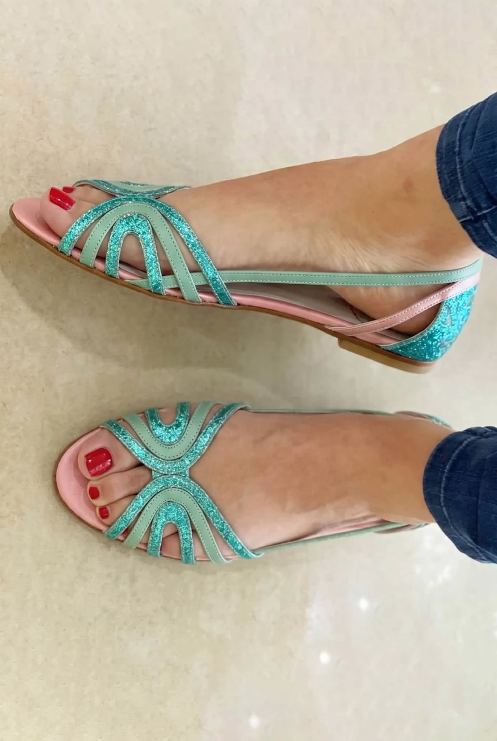 Florence | Golden Sandals Summer Light