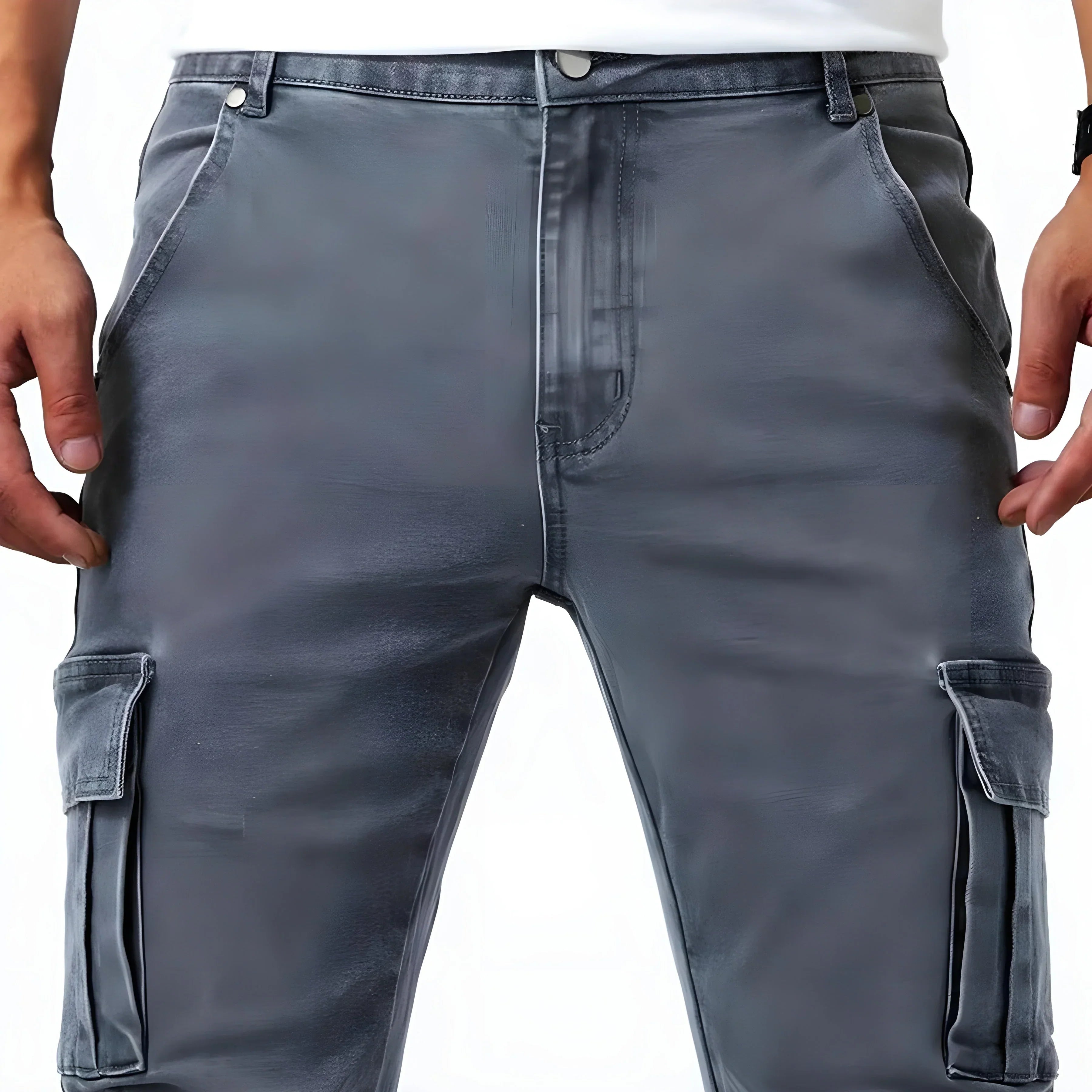 Ryan | Flex-Fit Navy Cargo Pants