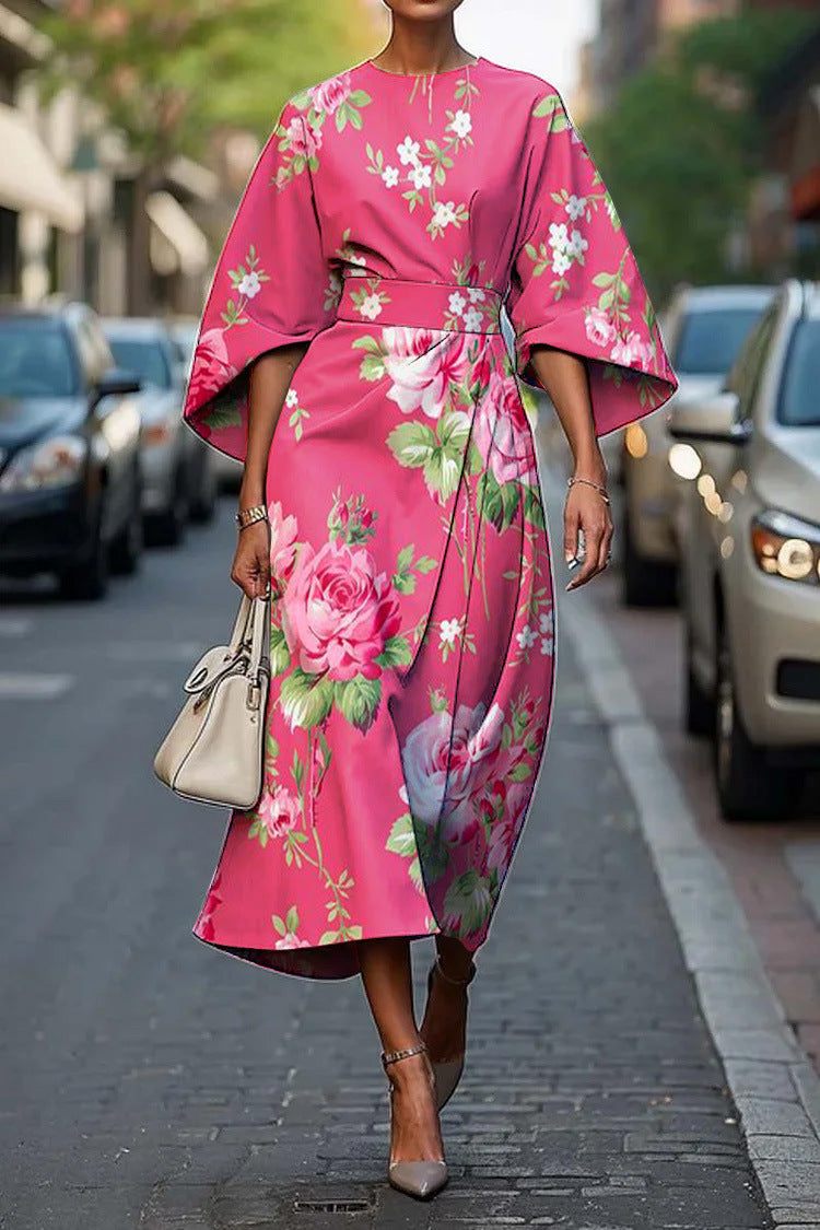 Grace™ - Elegant Dress with Round Neck