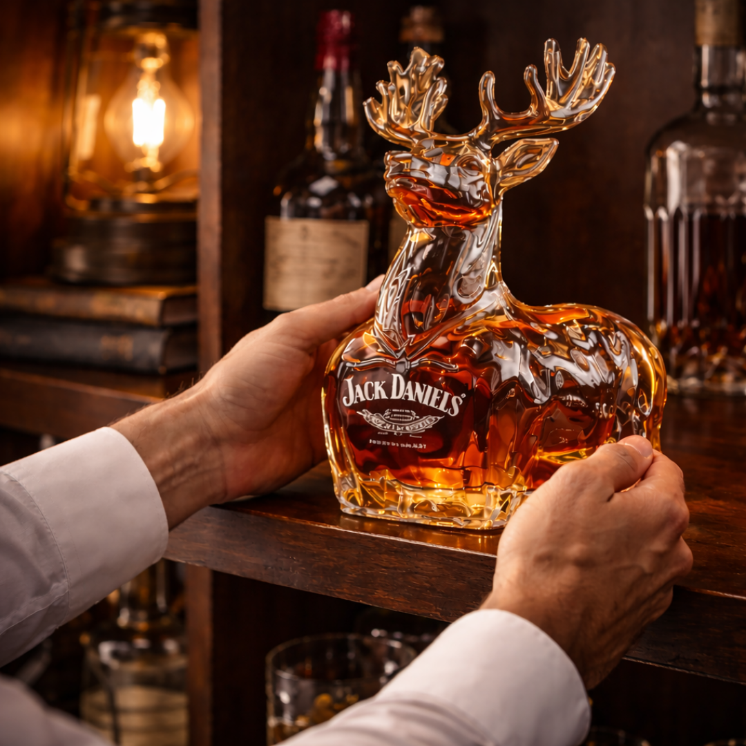 Jack Daniel's Whisky Bottle - Reindeer Edition.