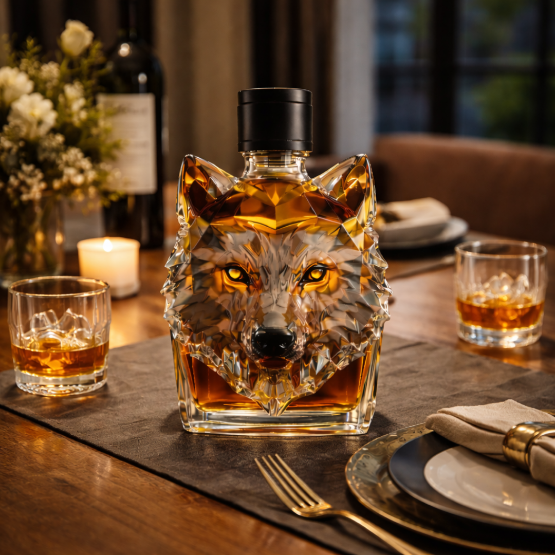 Whiskey Bottle - Wolf Edition.