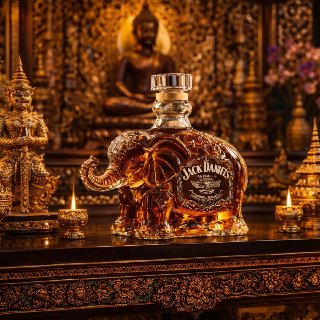 Jack Daniel's Whisky Bottle - Elephant Edition.