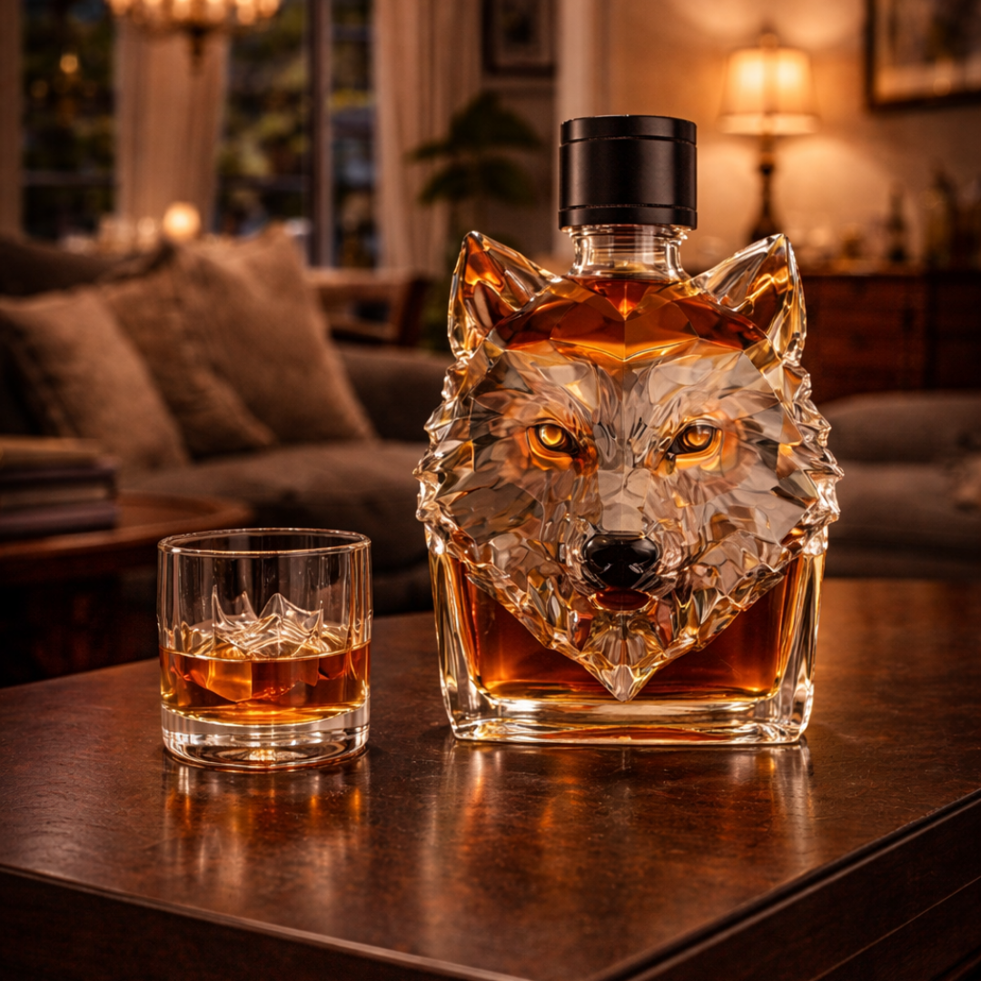 Whiskey Bottle - Wolf Edition.