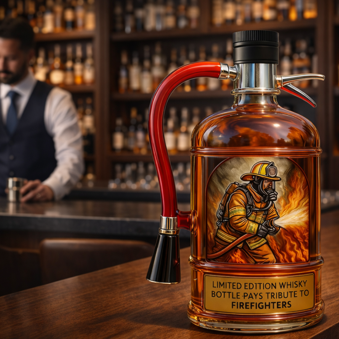 Whiskey Bottle - Fire Extinguisher Edition.