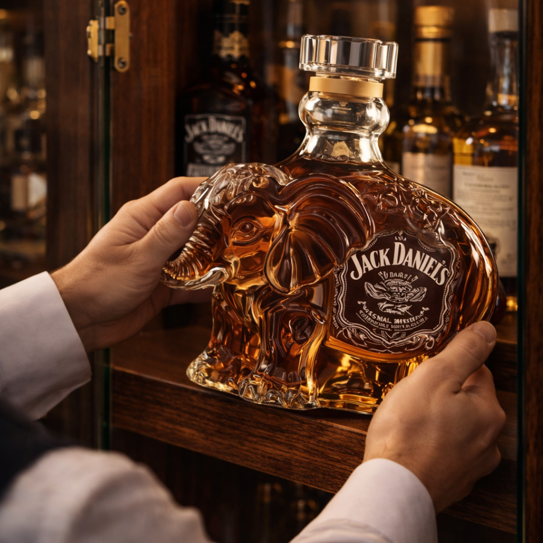Jack Daniel's Whisky Bottle - Elephant Edition.