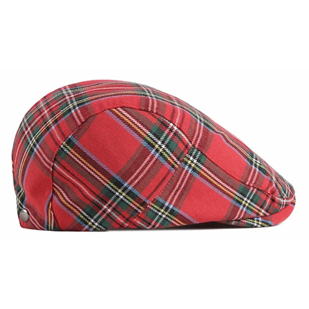 Stratford Tartan Flat Cap