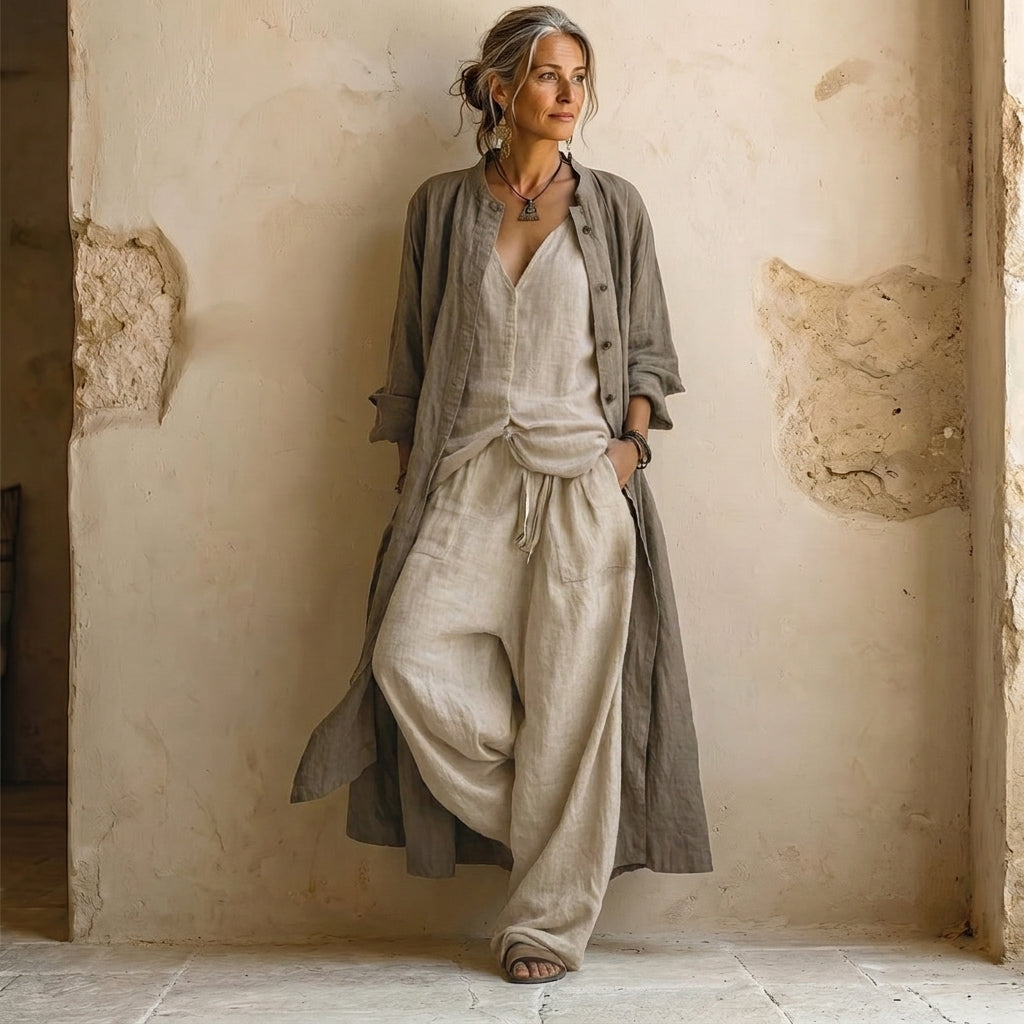 Ivy | Florence Linen-Blend Co-ord Sets