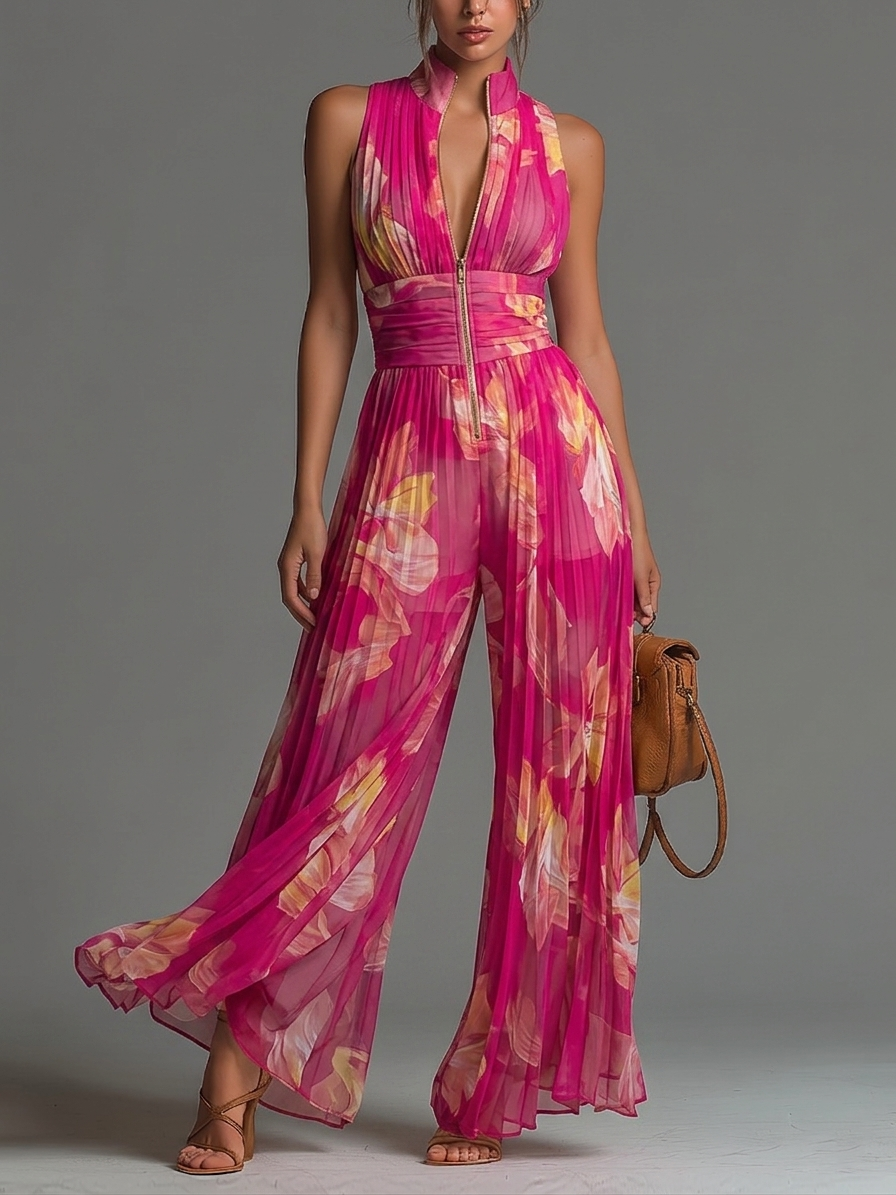 Evi | Fuchsia Jumpsuit