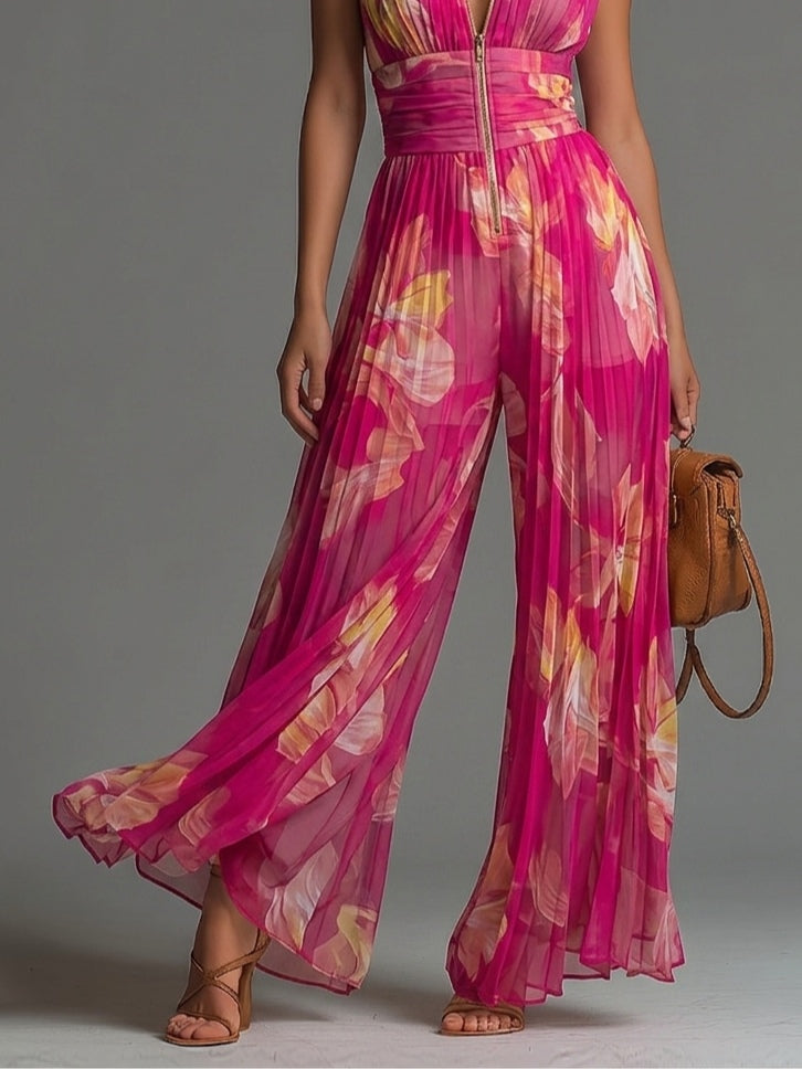Evi | Fuchsia Jumpsuit