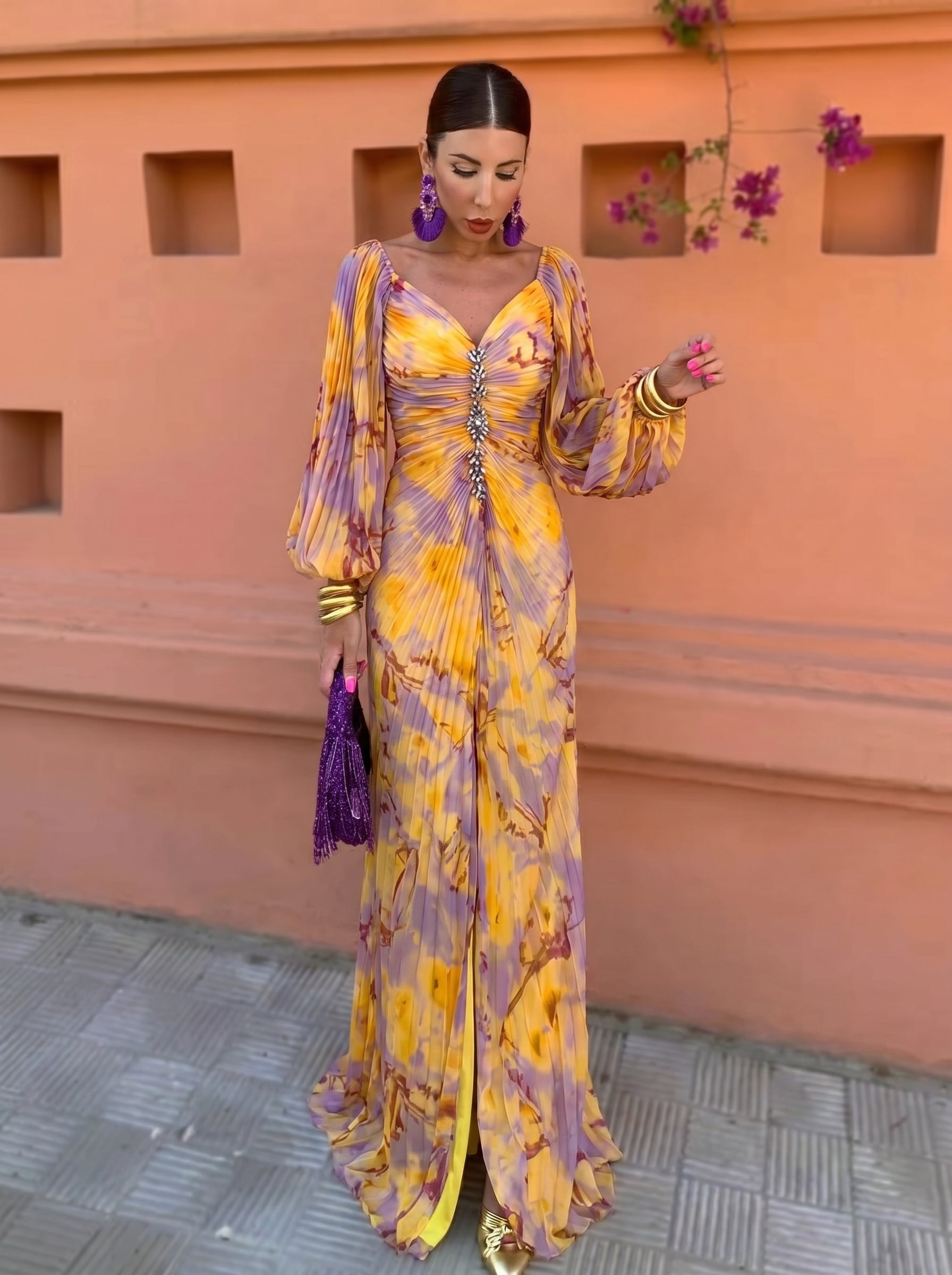Christine | Elegant Dress with a Plunging Neckline