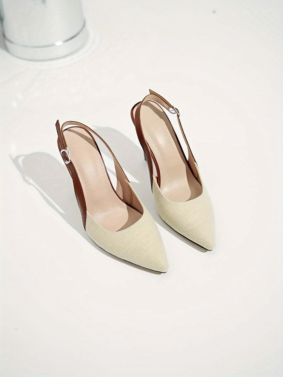 Amelia™ | Slingback Heels with Contrast Detail