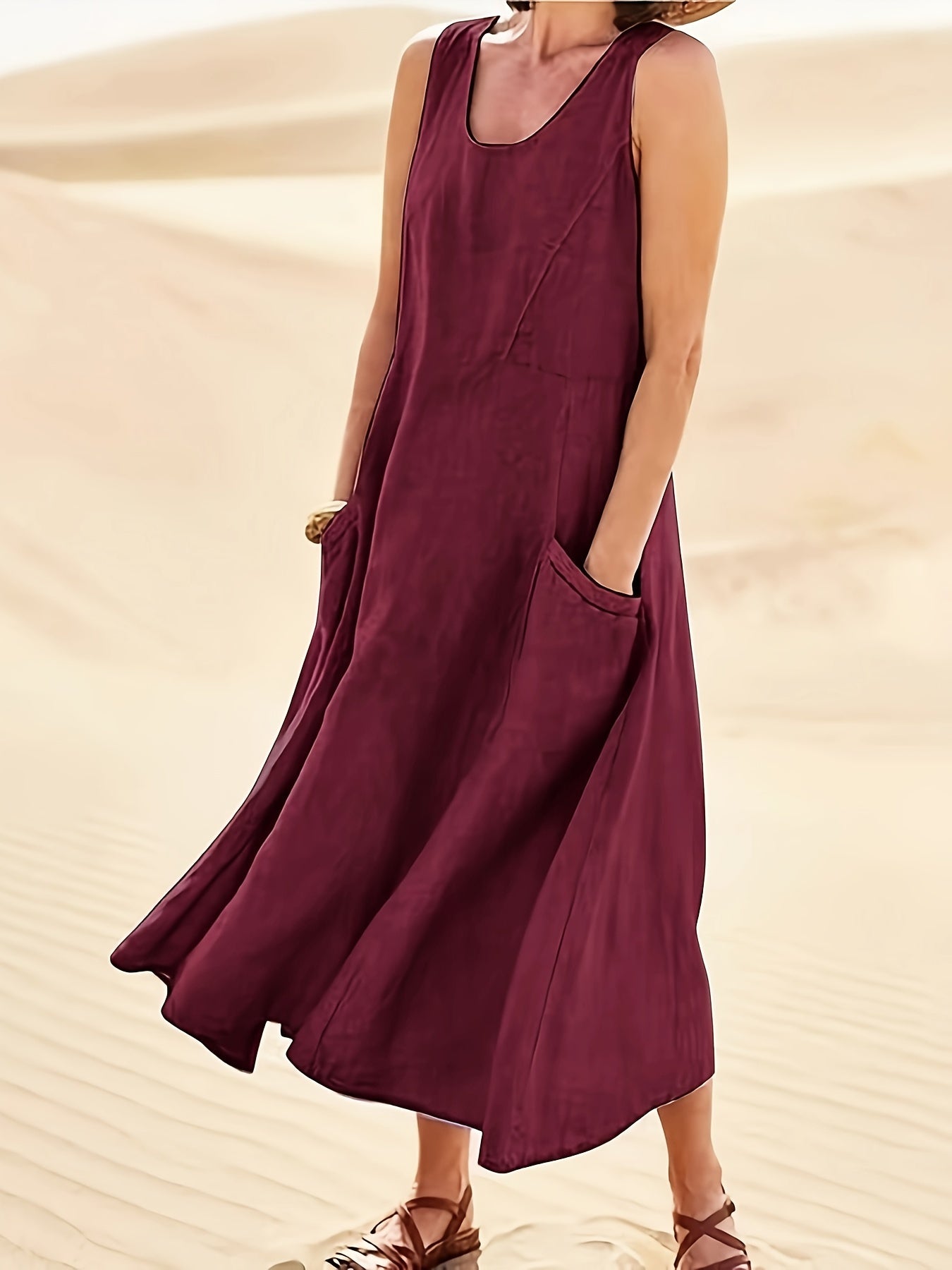 The Claire | Casual Sleeveless with Pockets