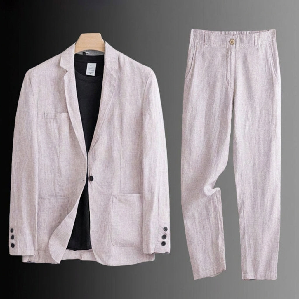 Theo | Classic Fit Linen Suit