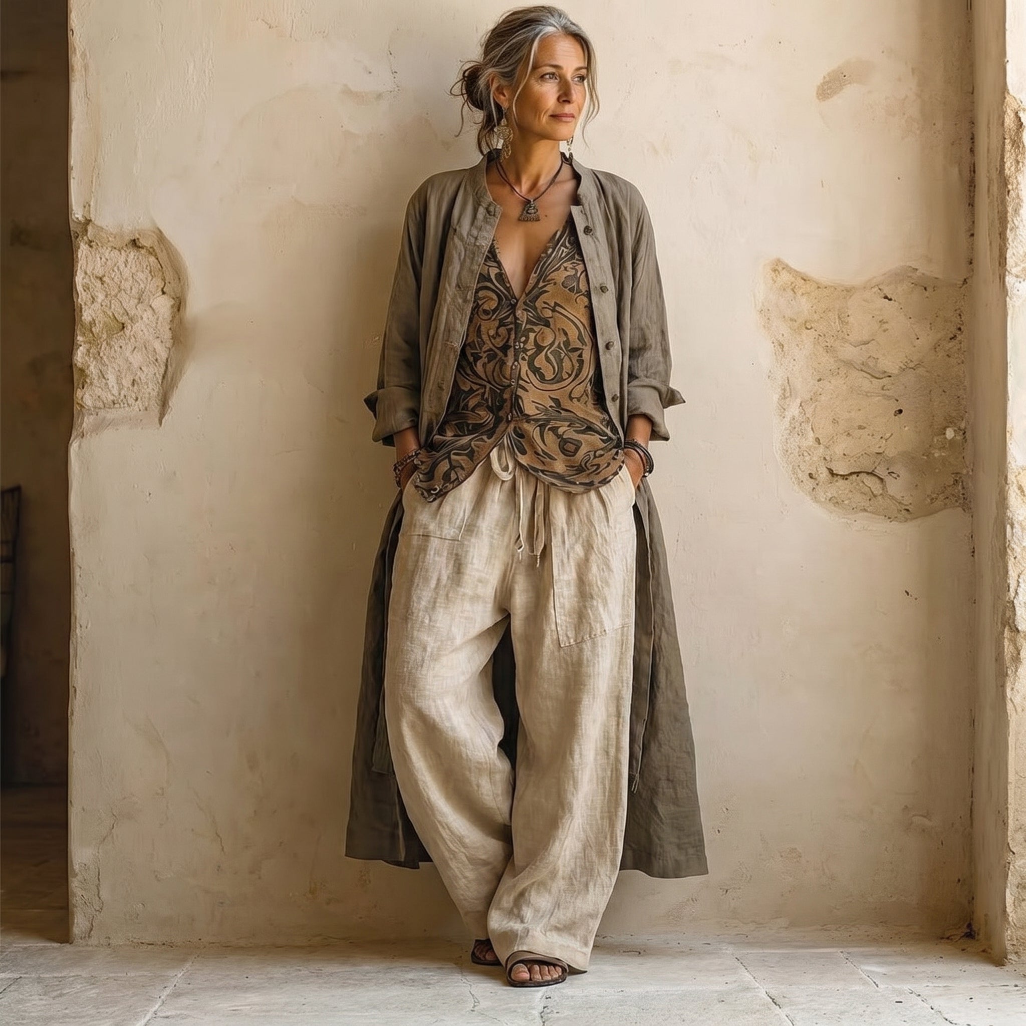 Ivy | Florence Linen-Blend Co-ord Set