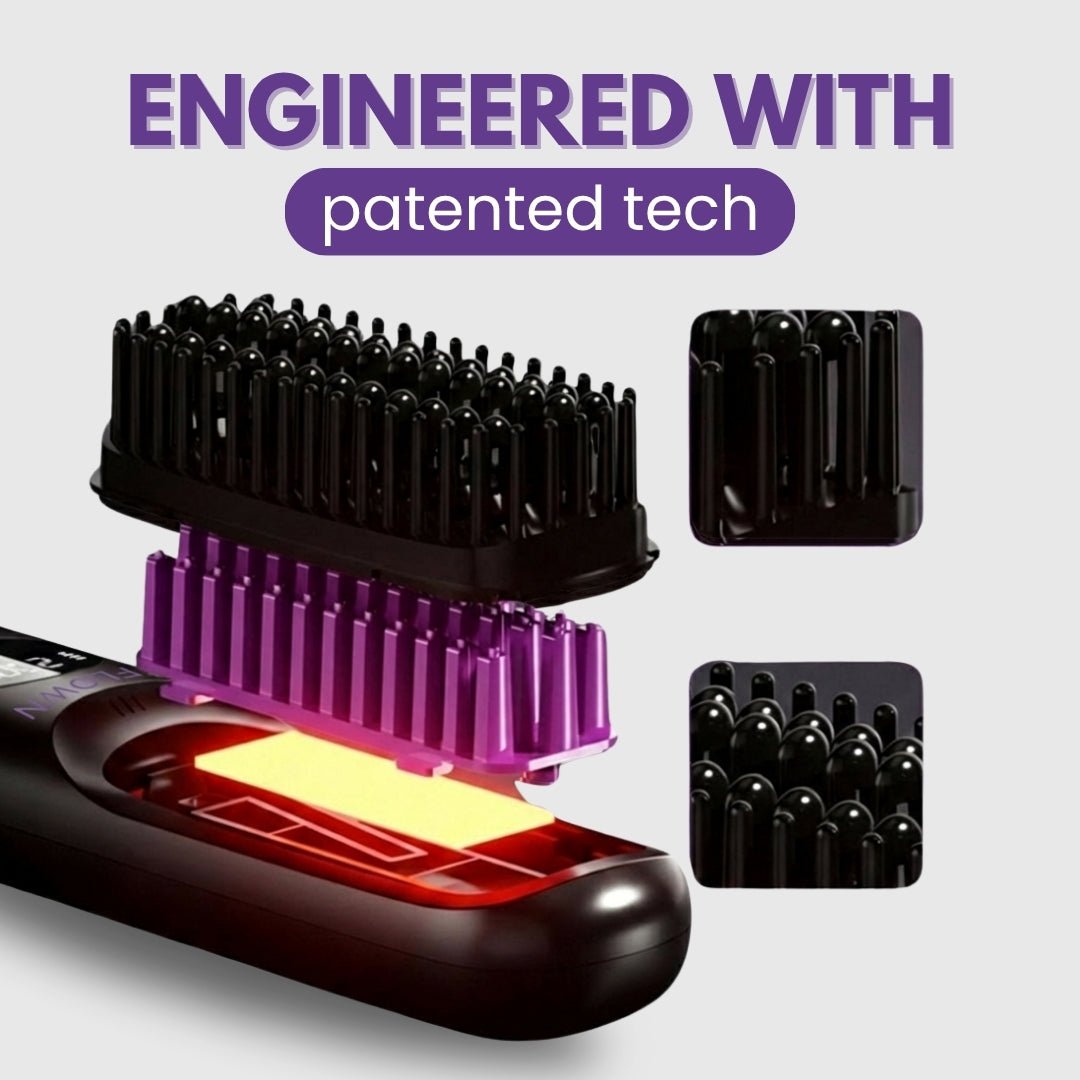 FLOWN GoBrush PRO | Portable Hair Straightener Brush