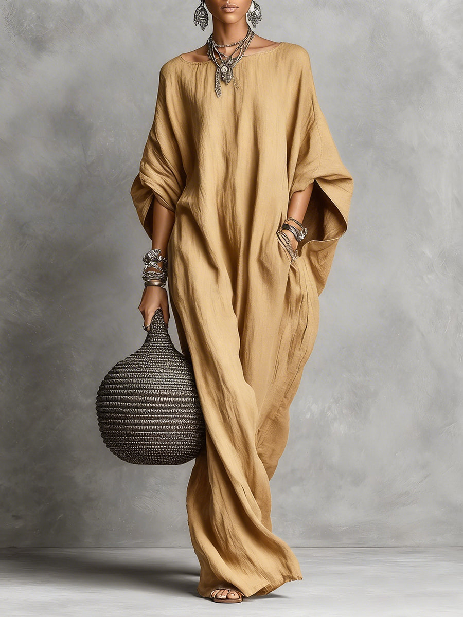 The Chloe | Sleeveless Cotton-Linen Maxi Dress