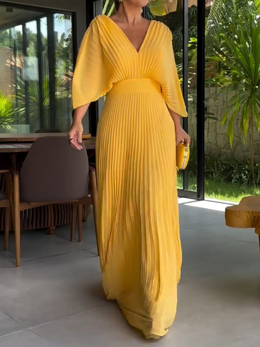 Ria™ - Floating Ribbed Maxi Dress