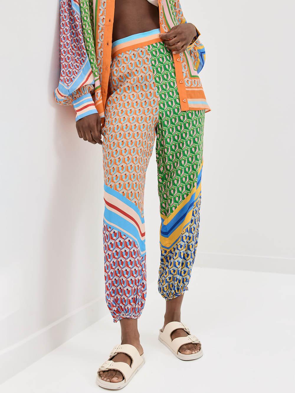 Colorful Print Bloomer set
