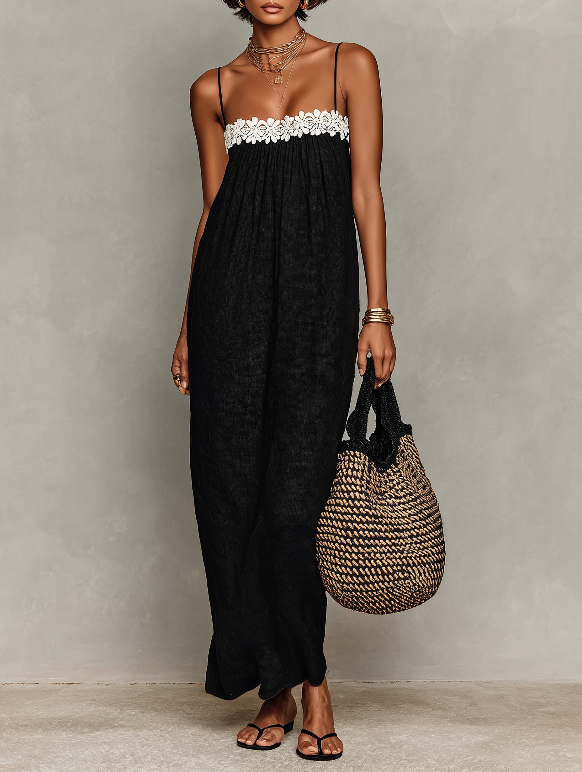 Lora | Minimalist Straps Maxi Dress