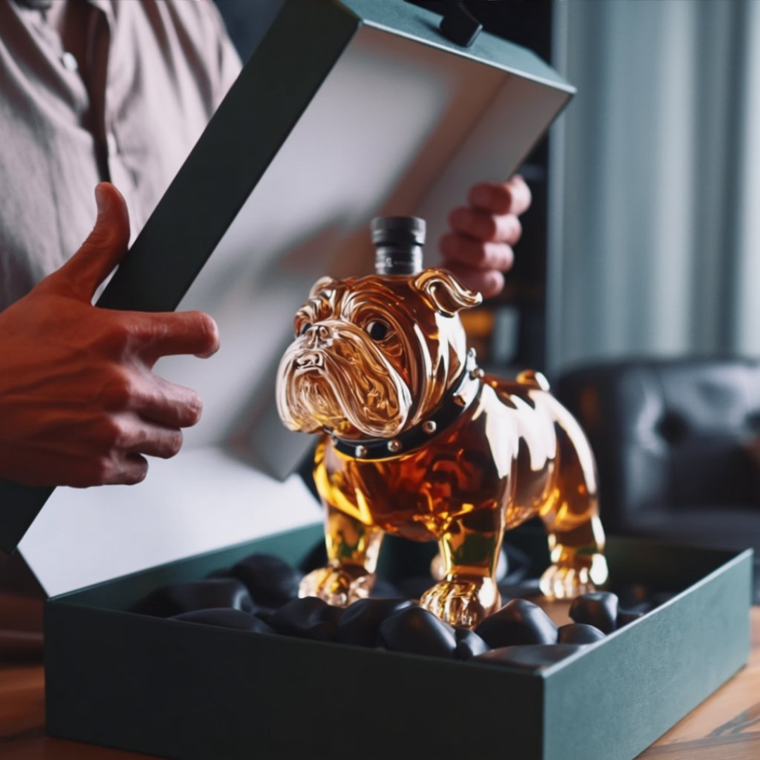 Whiskey Bottle - Bulldog Edition.