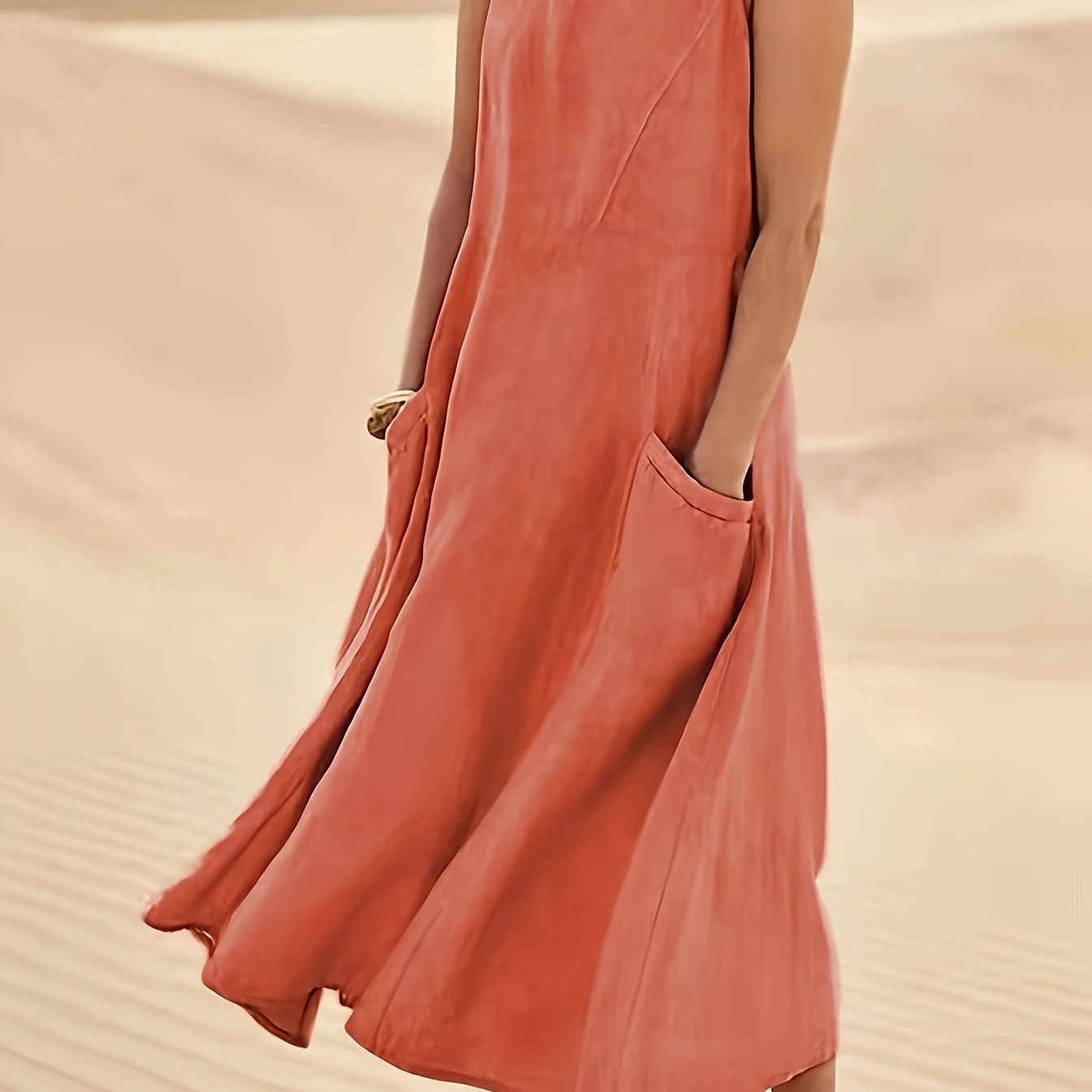 The Claire | Casual Sleeveless with Pockets