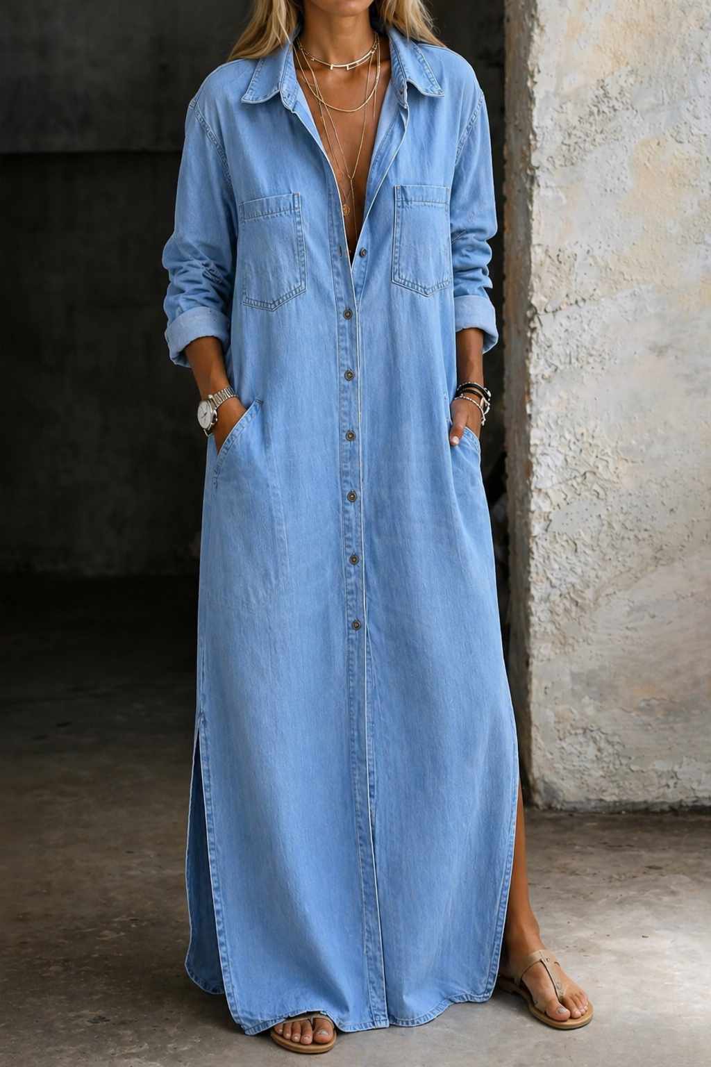 Delana | Buttoned dress