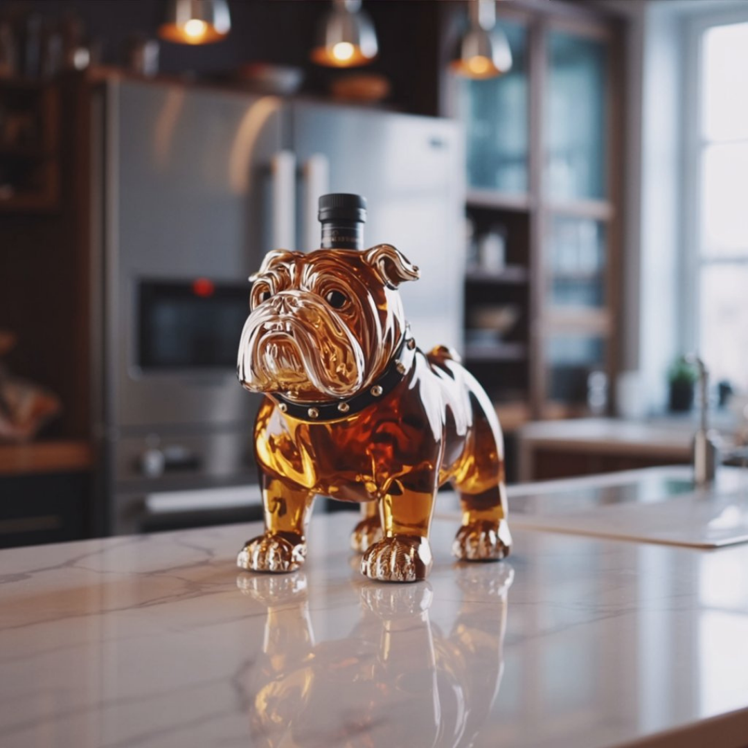 Whiskey Bottle - Bulldog Edition.