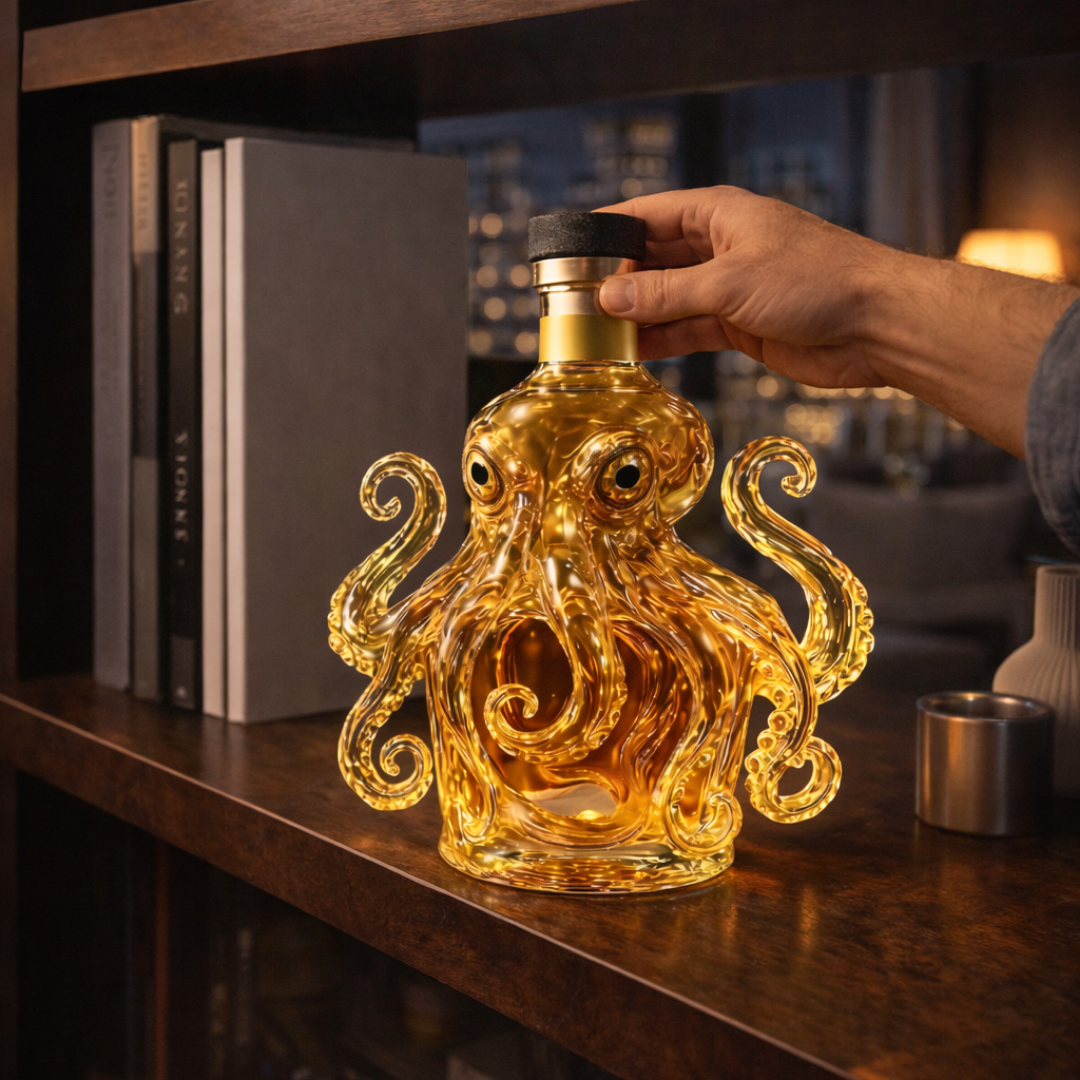 Whiskey Bottle - Octopus Edition.