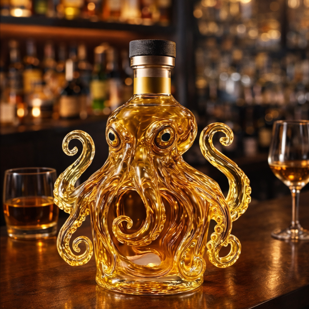 Whiskey Bottle - Octopus Edition.