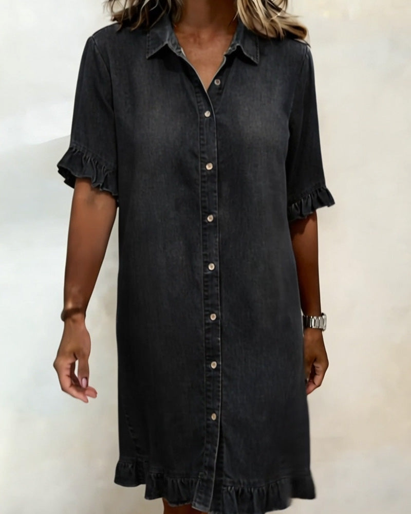 Emeline - Soft Denim Dress Relaxed Fit