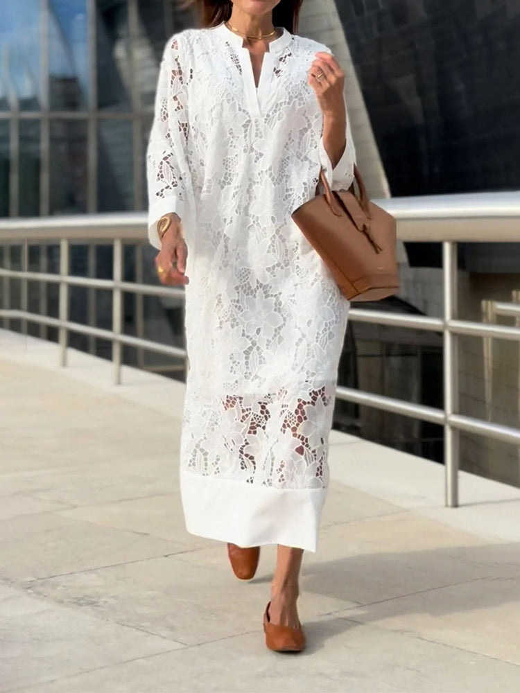 Nanna™ | Blonde Maxi Dress